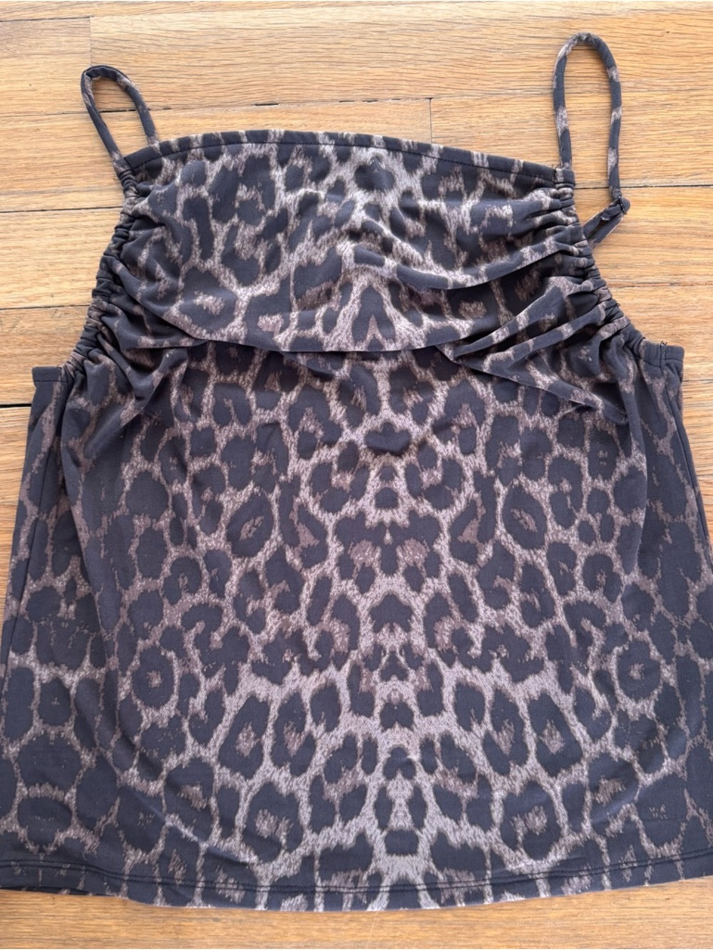 H&M Leopard Print Cowl Neck Cami in Brown and Black NWT Medium